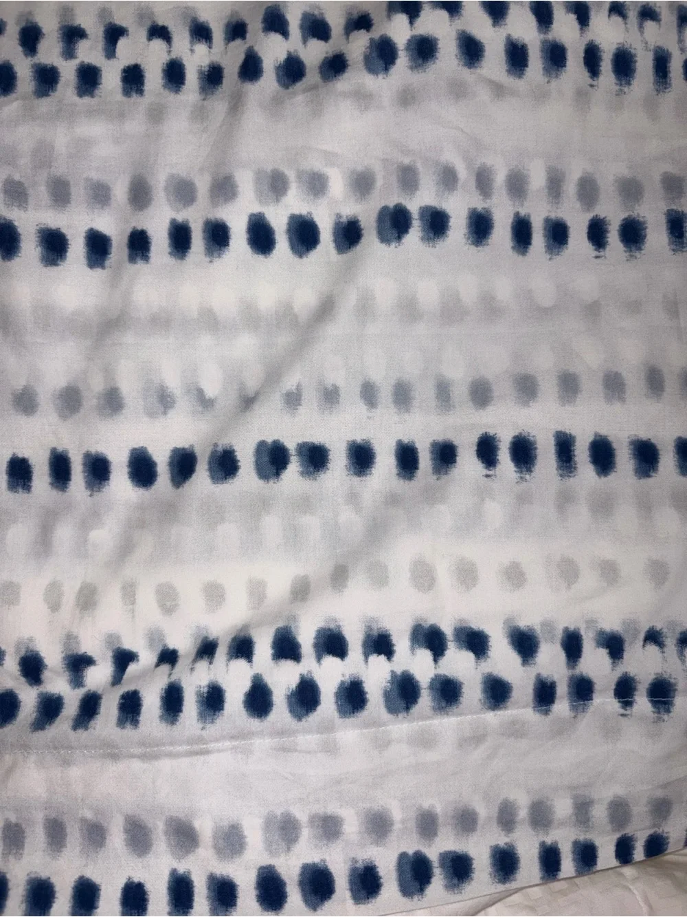 Pine Cone Hill ink Dots Twin Duvet Cover & 2 Euro Shams 100% Cotton
